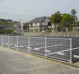 駐車場工事 区画線